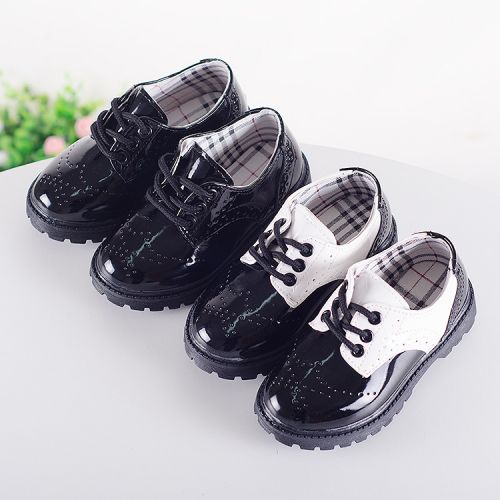 Chaussures enfants en PU ronde creux pour printemps - semelle caoutchouc Ref 983775