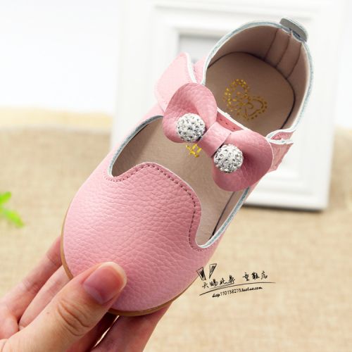 Chaussures enfants ronde avec perles pour printemps - Ref 983785