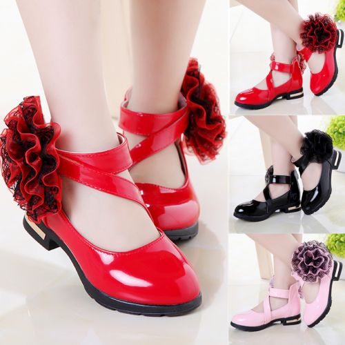 Chaussures enfants en PU ronde pour printemps - semelle caoutchouc Ref 983788