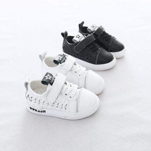 Chaussures enfants en cuir ronde pour printemps - semelle plastique Ref 983800