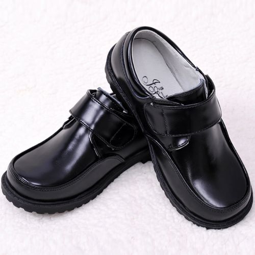 Chaussures enfants en cuir WHITTEPRINCE tête carrée pour printemps - semelle caoutchouc Ref 983805