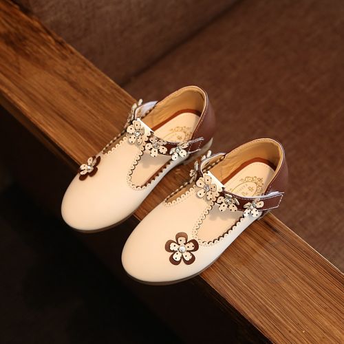 Chaussures enfants en cuir synthétique - semelle caoutchouc Ref 983807