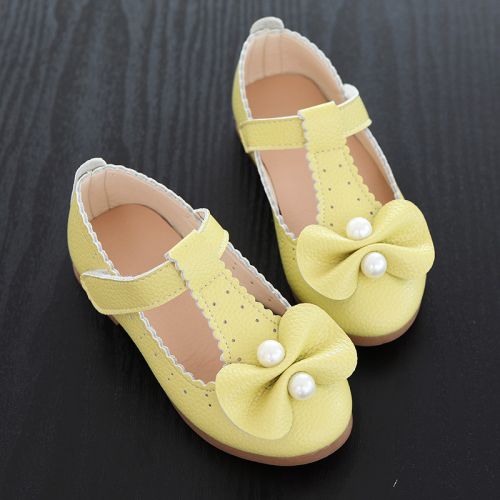 Chaussures enfants en cuir ronde pour printemps - semelle TPR Ref 983852