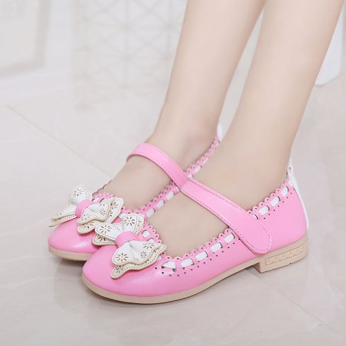 Chaussures enfants en PU ronde houppe pour printemps - semelle plastique Ref 983859