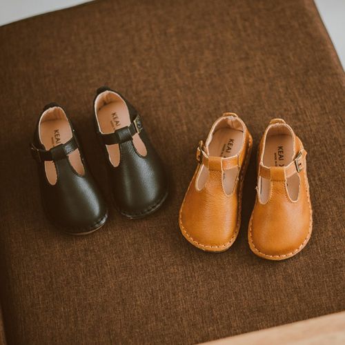 Chaussures enfants en cuir SENBABY ronde pour printemps - Ref 983865
