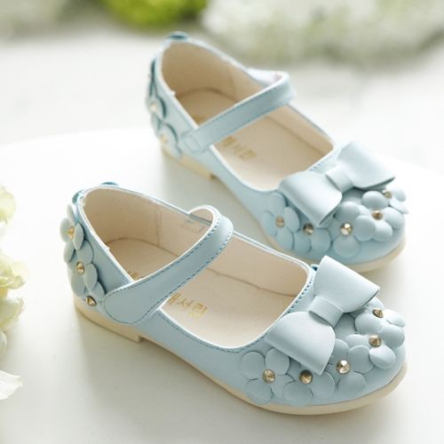 Chaussures enfants en PU ronde rivet pour printemps - semelle caoutchouc Wear Ref 983892