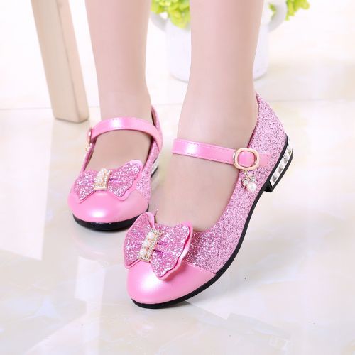 Chaussures enfants en PU CRAZYBEE ronde coutures cuir pour printemps - semelle caoutchouc antidérapant Ref 983894