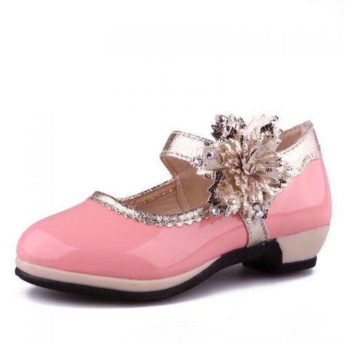 Chaussures enfants en PU ronde brodé pour printemps - semelle caoutchouc Ref 983906