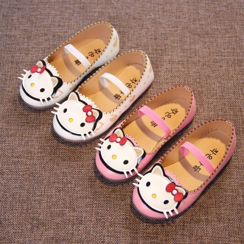 Chaussures enfants en cuir synthétique ronde pour Toute saison - semelle caoutchouc naturel Ref 983921