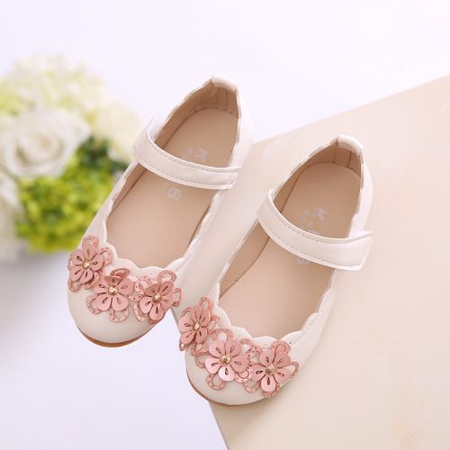 Chaussures enfants en PU ronde brodé pour printemps - Ref 983947