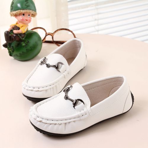 Chaussures enfants en PU ronde métal pour printemps - semelle caoutchouc Ref 983951