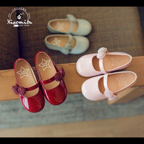 Chaussures enfants en similicuir ronde pour printemps - semelle caoutchouc Ref 983954