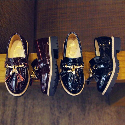 Chaussures enfants en PU ronde pour printemps - semelle caoutchouc Ref 983961