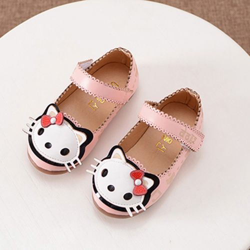 Chaussures enfants en peau de mouton ronde coutures cuir pour printemps - Ref 984003