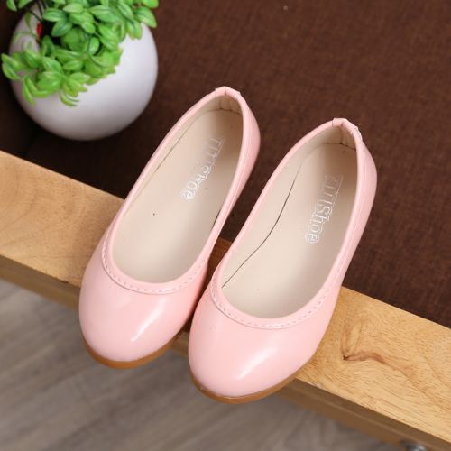 Chaussures enfants en similicuir ronde pour printemps - semelle caoutchouc Ref 984022
