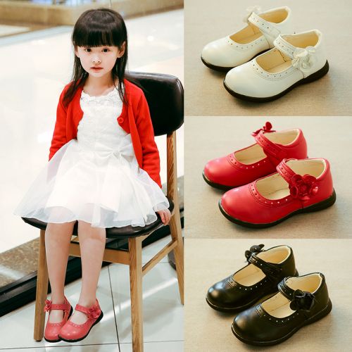 Chaussures enfants en PU ronde pour printemps - semelle caoutchouc Ref 984059