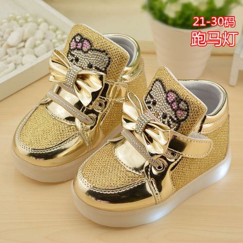 Chaussures enfants en similicuir ronde pour printemps - semelle caoutchouc Ref 984065