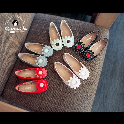 Chaussures enfants en similicuir ronde pour printemps - semelle caoutchouc Ref 984075