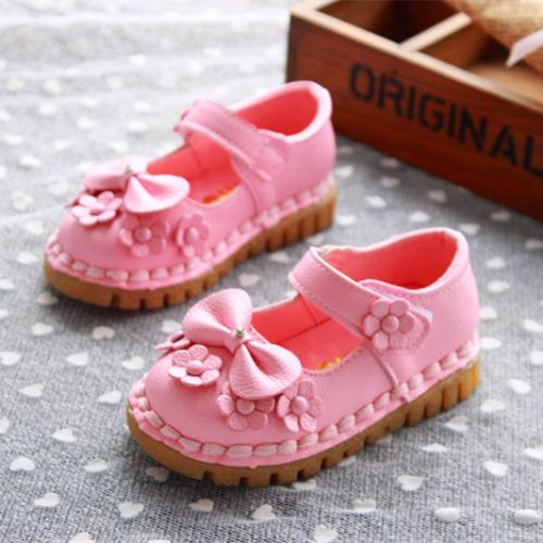 Chaussures enfants en cuir synthétique ronde pour printemps - Ref 984089