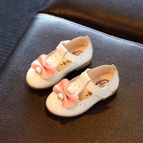 Chaussures enfants en PU ronde coutures cuir pour printemps - semelle Ref 984090