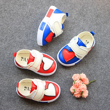 Chaussures enfants en cuir synthétique ronde pour printemps - semelle plastique Ref 984116