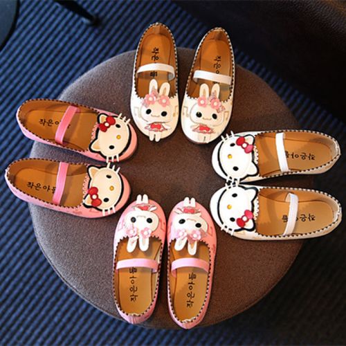 Chaussures enfants en cuir synthétique ronde pour printemps - semelle caoutchouc Wear Ref 984126