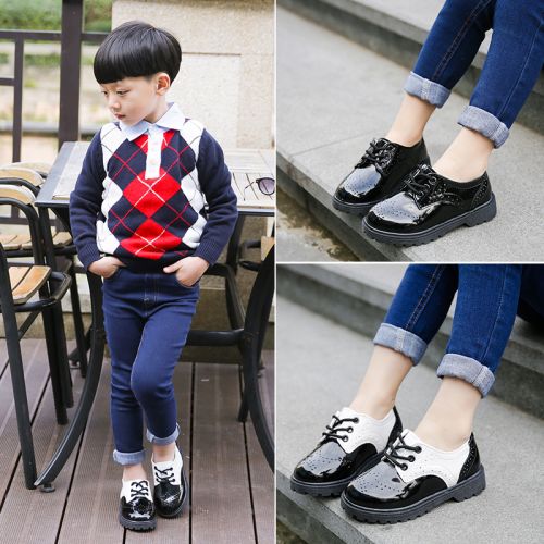 Chaussures enfants en PU ronde pour Toute saison - semelle caoutchouc Ref 984146