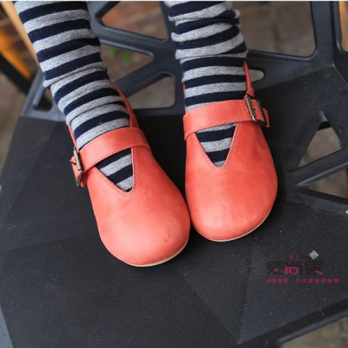 Chaussures enfants en cuir ronde pour printemps - semelle caoutchouc Wear Ref 984158