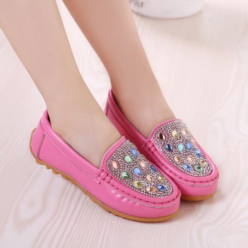 Chaussures enfants en PU ronde pour printemps - semelle caoutchouc antidérapant Ref 984161