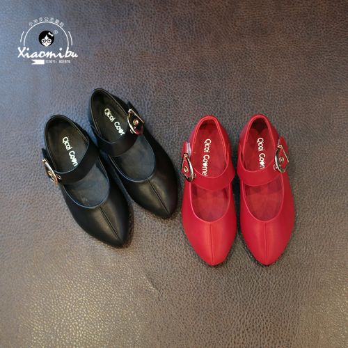 Chaussures enfants en similicuir pointu pour printemps - semelle caoutchouc Ref 984169