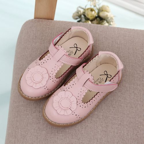 Chaussures enfants en PU ronde creux pour printemps - Ref 984182