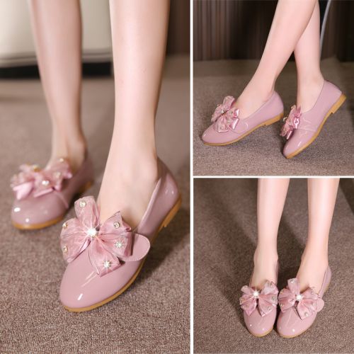 Chaussures enfants en PU pointu pour printemps - semelle caoutchouc Ref 984208