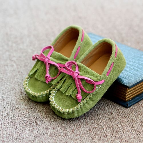 Chaussures enfants en cuir ronde pour printemps - semelle caoutchouc Wear Ref 984218