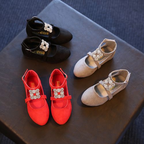 Chaussures enfants pointu creux pour printemps - semelle caoutchouc Ref 984222