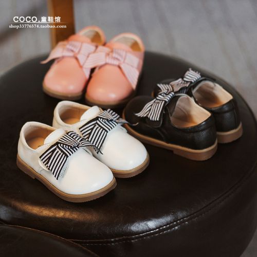 Chaussures enfants en cuir ronde coutures pour Toute saison - Ref 984232