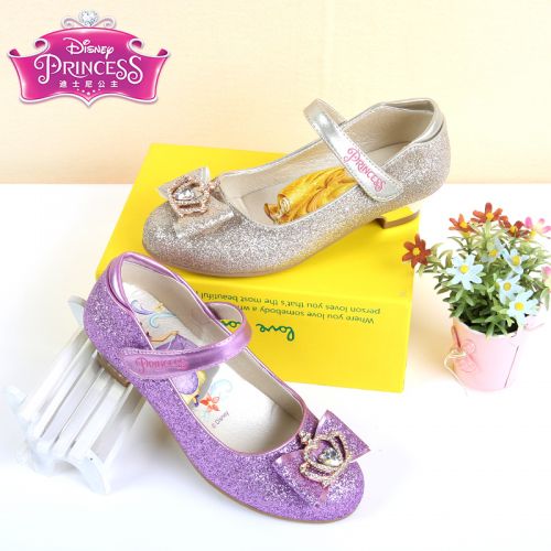 Chaussures enfants en PU DISNEY ronde avec perles pour printemps - semelle TPR Ref 984236