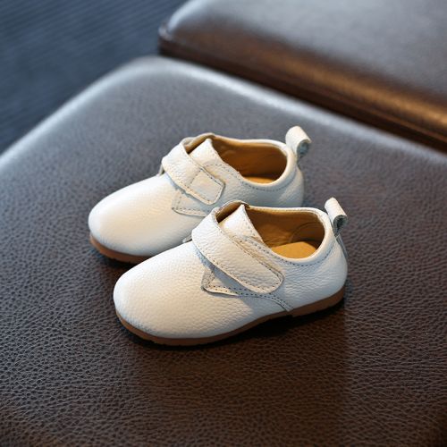 Chaussures enfants en cuir ronde coutures pour printemps - Ref 984245