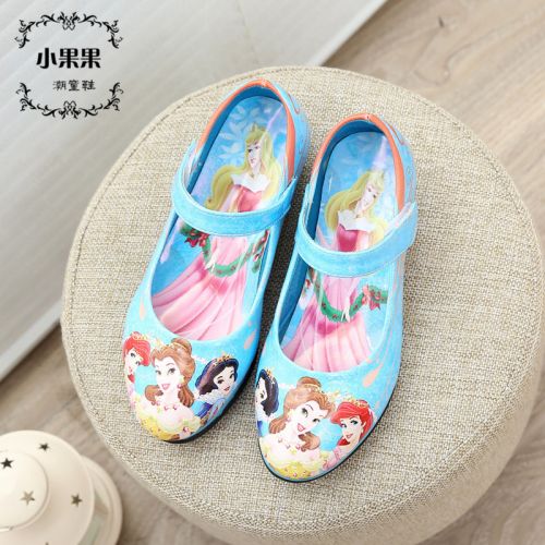 Chaussures enfants en PU ronde brodé pour printemps - semelle Ref 984267