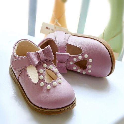 Chaussures enfants en cuir ronde creux pour printemps - Ref 984291