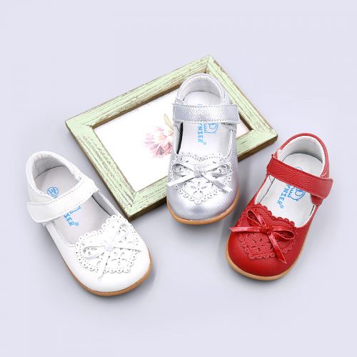 Chaussures enfants en cuir PHYNIER ronde pour printemps - Ref 984303