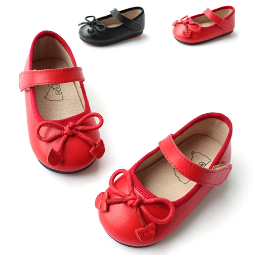 Chaussures enfants en cuir ronde pour printemps - semelle caoutchouc naturel Ref 984307