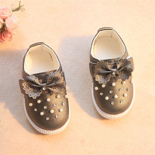 Chaussures enfants en cuir synthétique pour printemps - semelle caoutchouc naturel Ref 984315