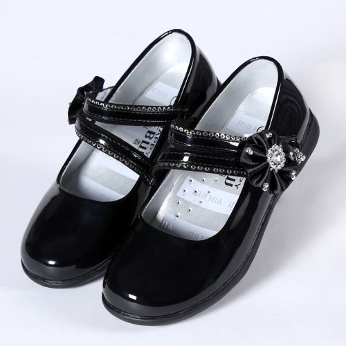 Chaussures enfants en PU ronde pour printemps - semelle caoutchouc Ref 984318