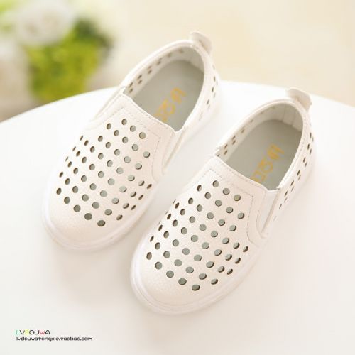Chaussures enfants en PU ronde creux pour printemps - semelle plastique Ref 984333