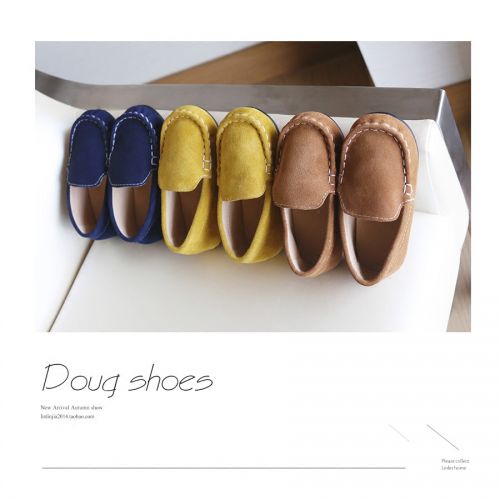  Chaussures enfants en de vache, Nubuck, ronde pour Toute saison - semelle plastique Ref