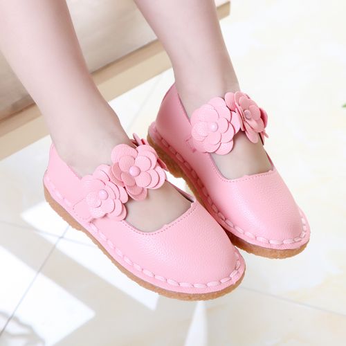 Chaussures enfants en PU ronde creux pour printemps - Ref 984339