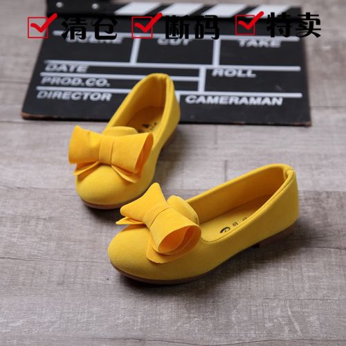 Chaussures enfants en ronde coutures cuir pour printemps - Ref 984357
