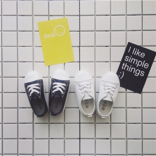 Chaussures enfants en cuir TTKIDS ronde pour printemps - semelle vulcanisation Ref 984363