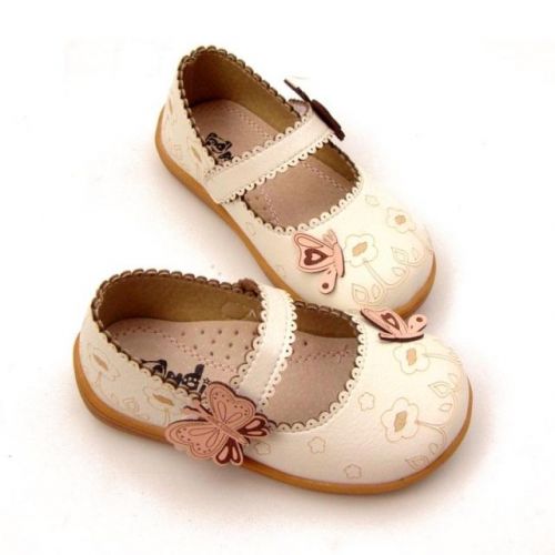 Chaussures enfants en cuir synthétique ronde creux pour printemps - semelle caoutchouc antidérapant Ref 984383
