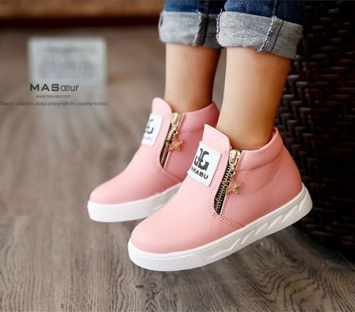 Chaussures enfants en similicuir ronde pour printemps - semelle caoutchouc Ref 984394